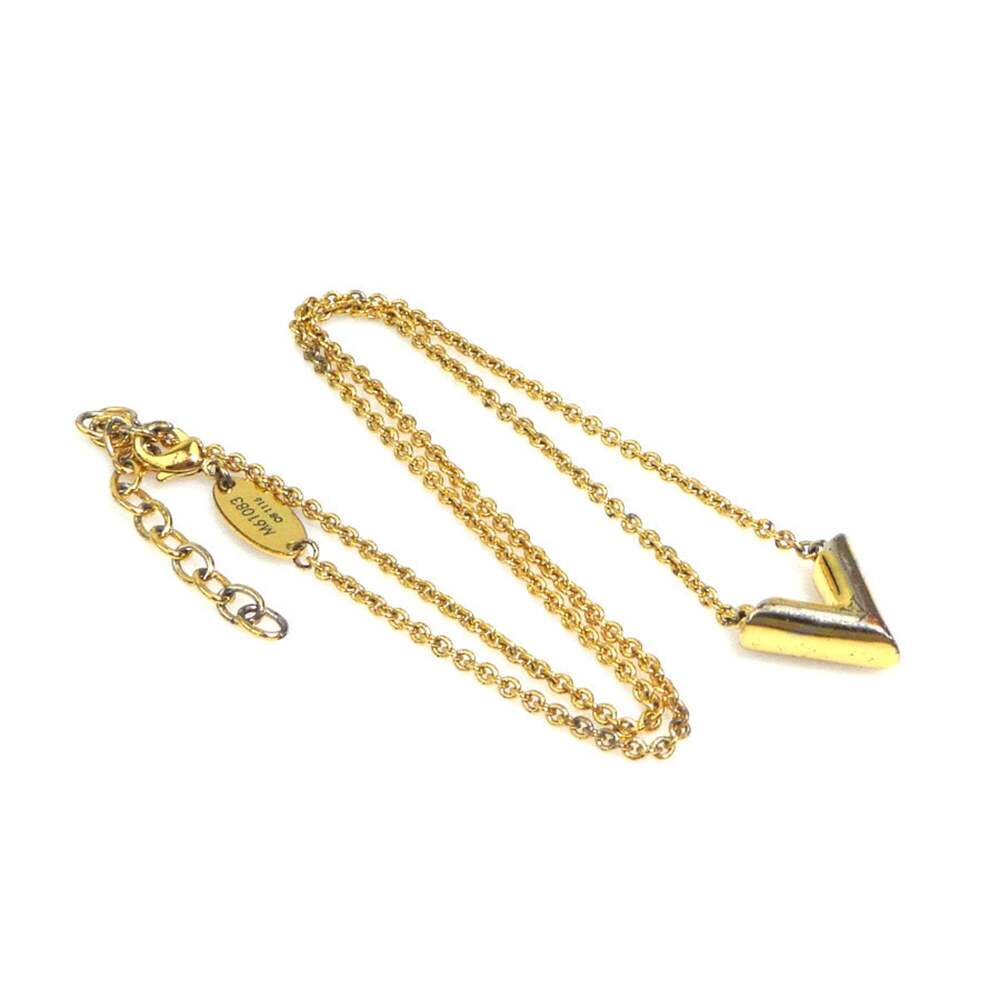 LOUIS VUITTON Gold Necklace - Picture 9 of 10